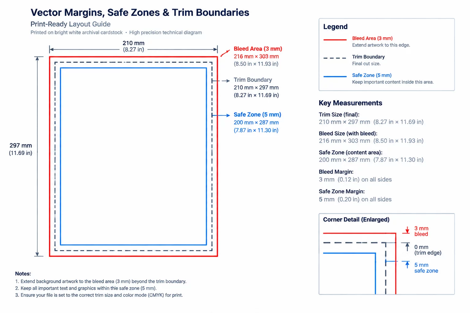 Establishing Safe Inset Margins for Vector Cutlines