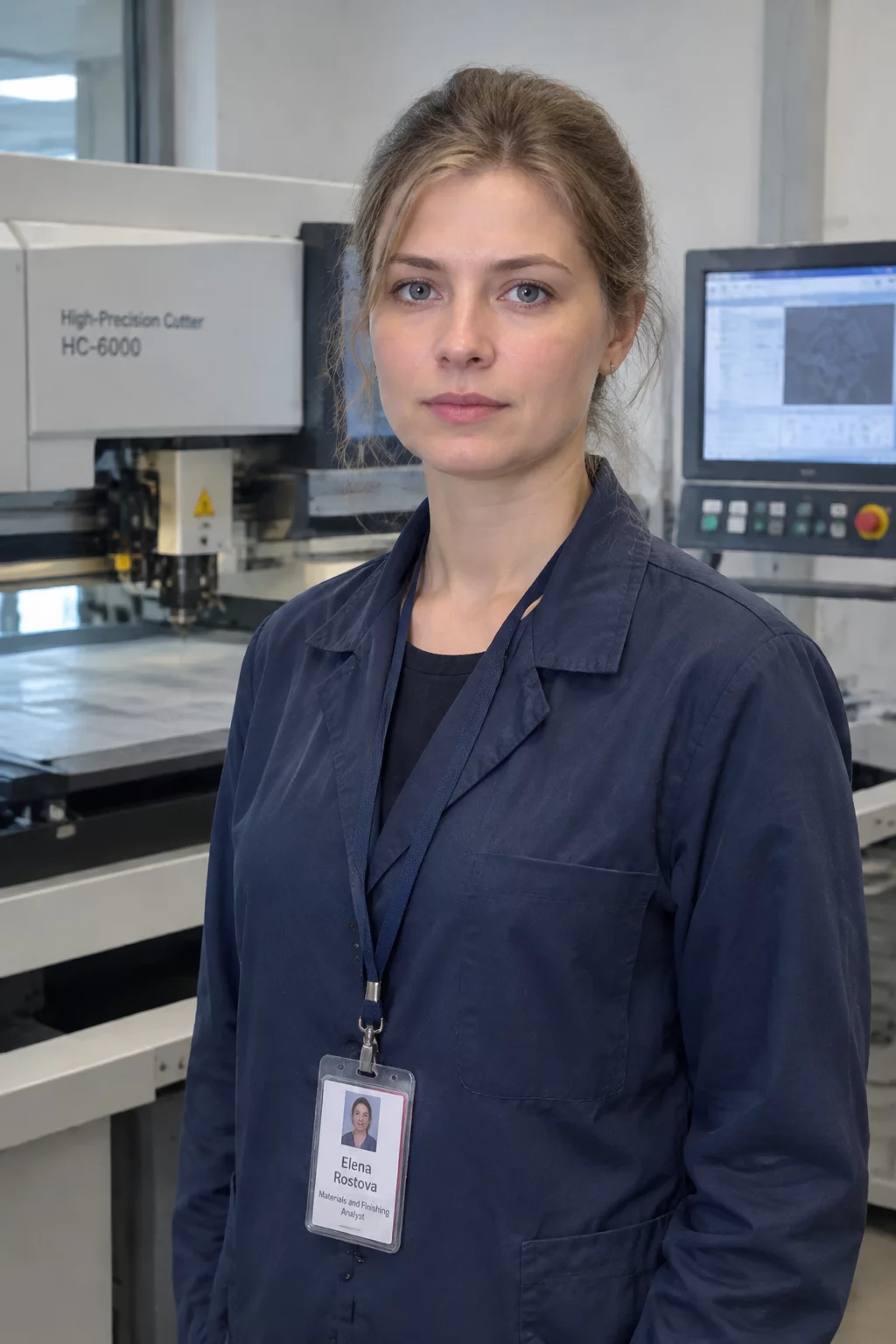 Elena Rostova - Material Finishing and Blade Offset Analyst