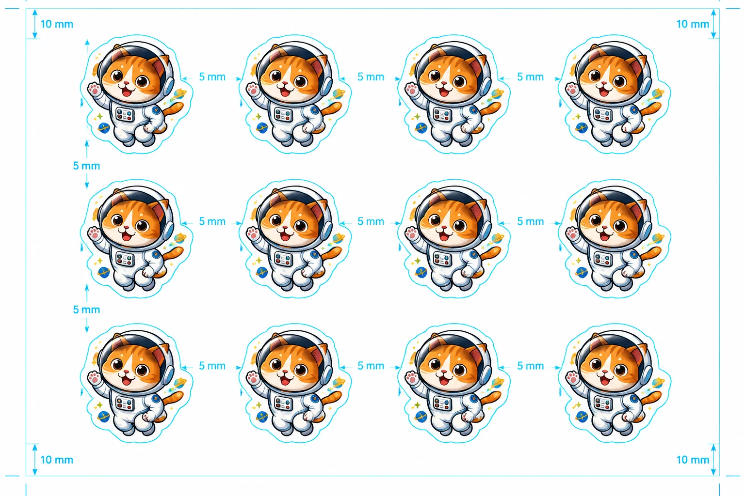 Repeat Spacing for Gang Sheets and Multi-Up Labels