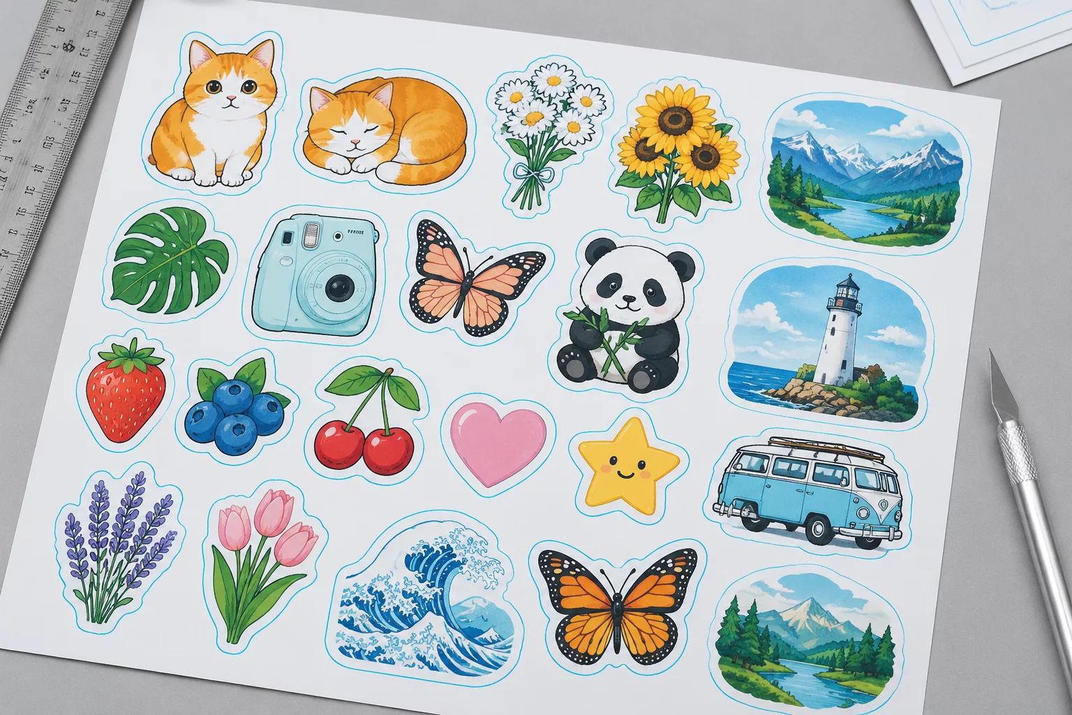 The Sticker Looked Centered Until the Cut Was Added
